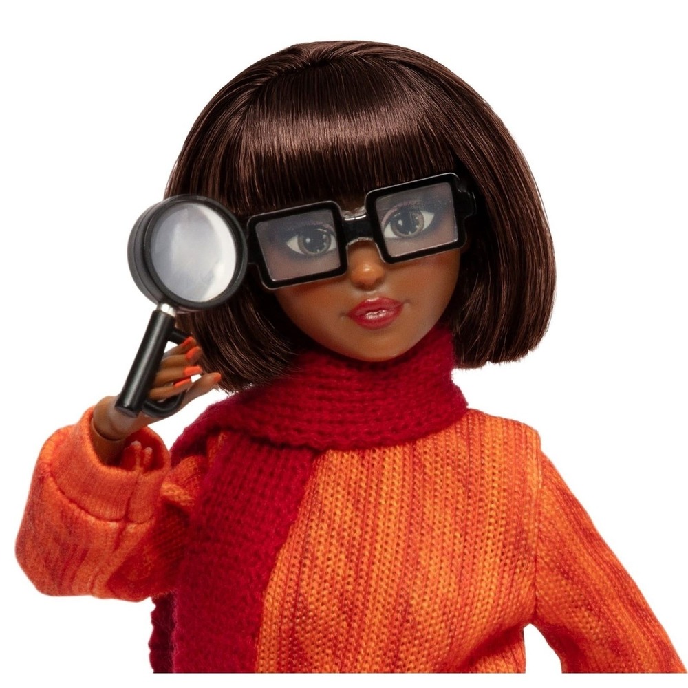 Jakks Pacific Velma Dinkley Scooby-Doo Doll 11in Orange Burgundy Excellent - Picture 6 of 7